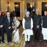 Manmohan singh with  cabinet ministers