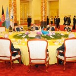 PRESIDENT ASIF ALI ZARDARI ALONG WITH OTHER PARTICIPANTS OF SCO SUMMIT DURING WELCOMING LUNCHEON HOSTED BY CHINESE PRESIDENT HU JINTAO AT  GREAT HALL OF THE PEOPLE BEIJING ON 07 JUNE 2012